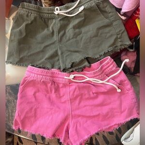 Two Pairs of Aerie Soft Shorts